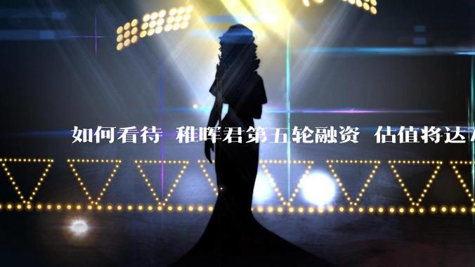 如何看待 稚晖君第五轮融资 估值将达70亿？