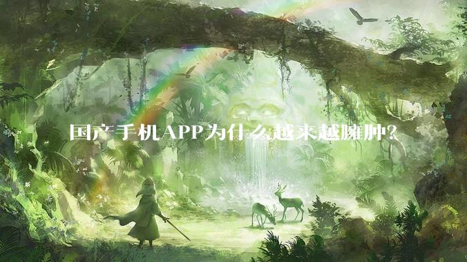 国产手机APP为什么越来越臃肿？